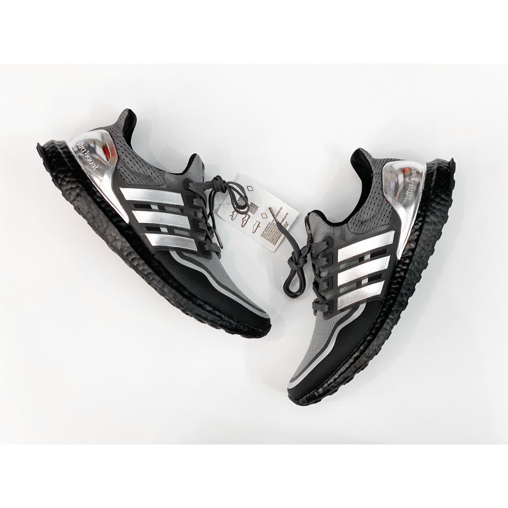 Giày Ultra Boost Metallic Silver nam mới bền êm nhẹ cao cấp