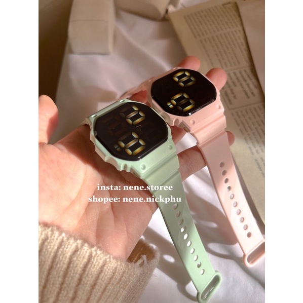 Đồng hồ nam, nữ LỤC GIÁC táo dây nhựa kiểu dáng năng động cho tuổi teen siêu yêu | BigBuy360 - bigbuy360.vn