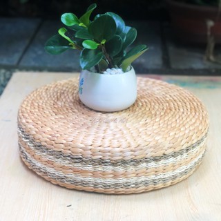 [Xốp tốt, không xẹp] Ghế kê chậu hoa bằng lục bình, nệm kê chân đa năng/ Hyacinth mix seagrass curshion
