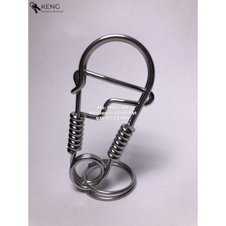 Móc đeo chìa khóa tối giản inox MKS1-08