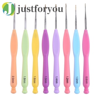 Set 8 kim đan len bằng nhôm tay cầm nhựa tiện dụng