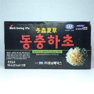 Nước Đông Trùng Hạ Thảo Hàn Quốc hộp 10 chai x 100ml