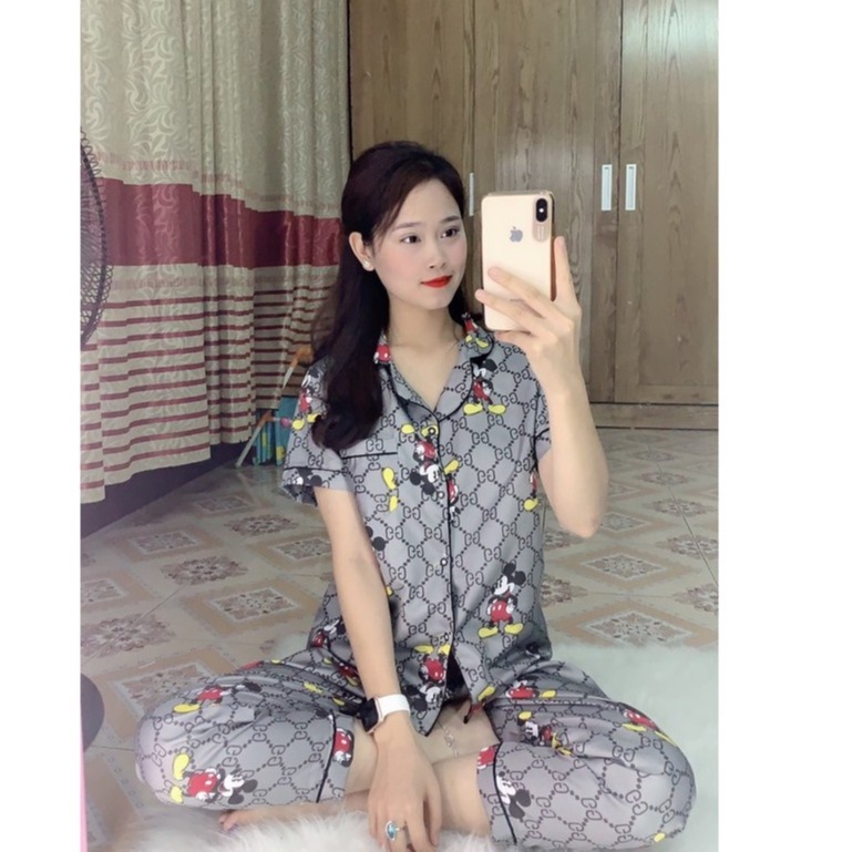 [XẢ LỖ] Mẫu mới về Bộ ngủ quần dài áo cộc Pijama cực hot hit, dễ thương [HÀNG SIÊU ĐẸP]