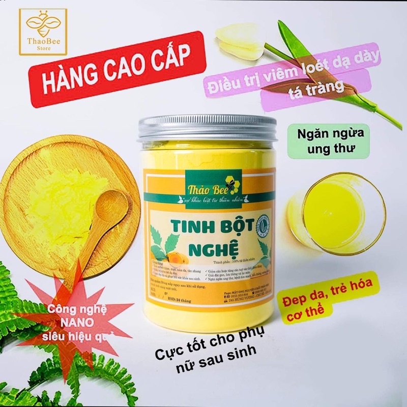 Tinh bột nghệ nếp đỏ 100gr-500gr