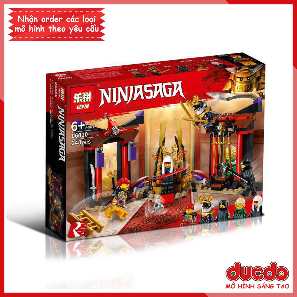 BELA 10935 Lắp ghép Ninjago ngai vàng Throne Room Showdown - Đồ chơi Xếp hình 70651 Ninja Mô hình LEPIN 06090