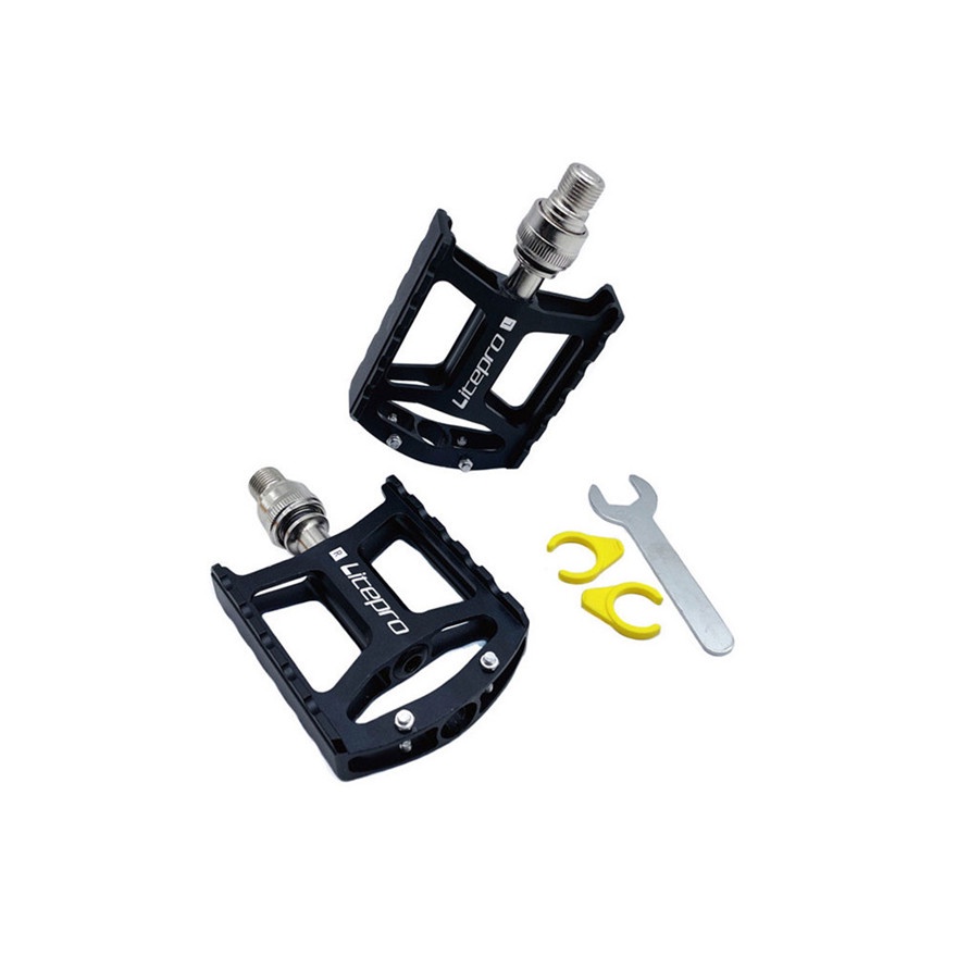 Bàn đạp Litepro hợp kim nhôm tháo gắn nhanh tiện lợi cho xe đạp Brompton S5