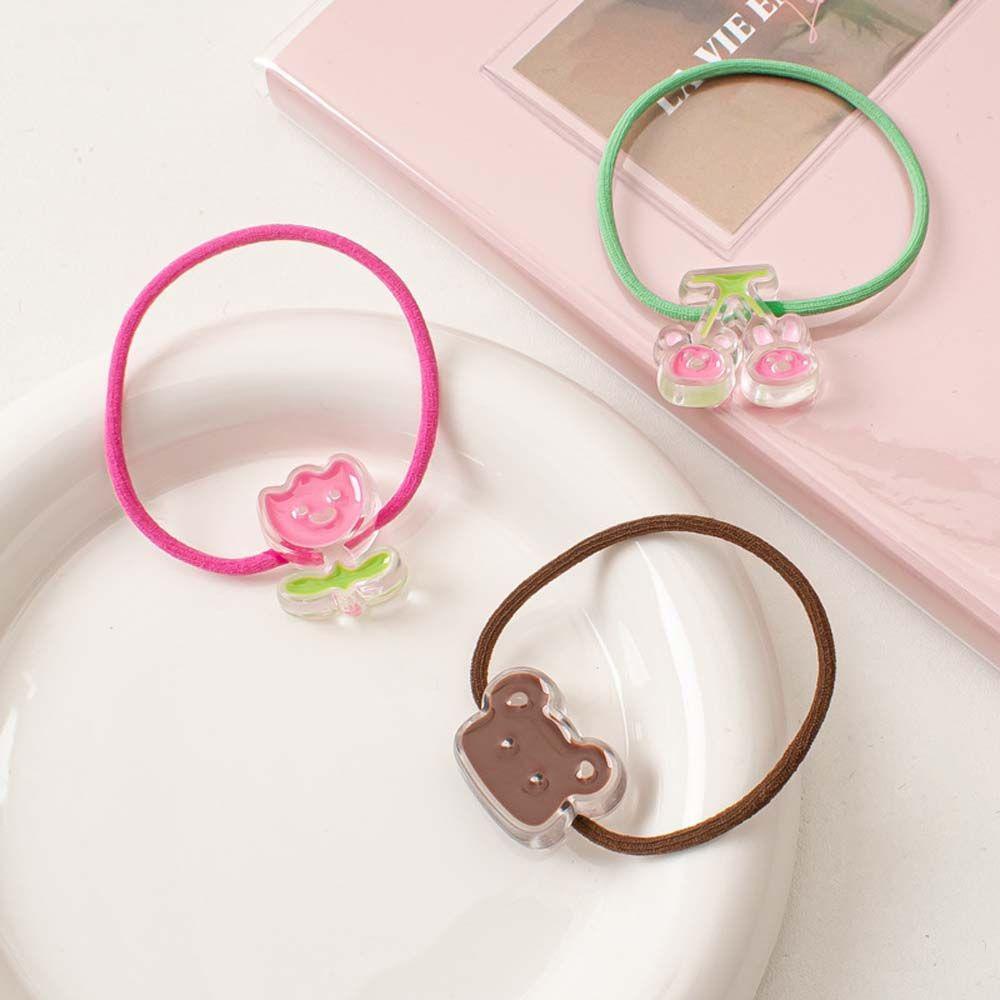 Dây Buộc Tóc Cao Su Co Giãn Hình Hoa Tulip Cherry Dễ Thương Kiểu Hàn Quốc VANES1