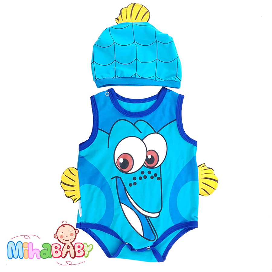 Bộ Bodysuit Cho Bé Hình Cá Dory - BDS_DORY