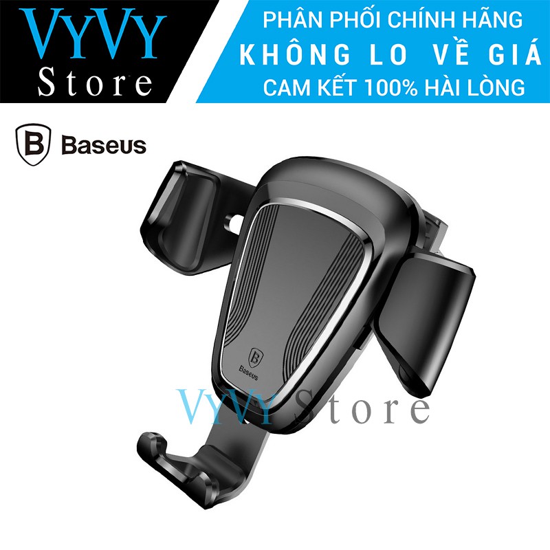 Giá đỡ điện thoại trên xe hơi Baseus Gravity - Chính hãng phân phối, Quay 360 độ, Dùng cho nhiều kích cỡ điện thoại