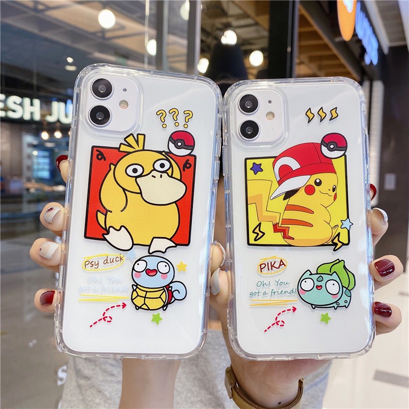 Ốp lưng Samsung A01/A10/A21S/A51/A71/...dẻo trong in hình Pokemon