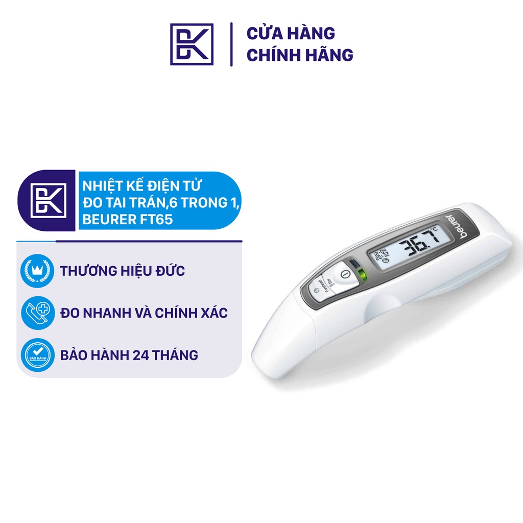 Nhiệt kế điện tử đo tai trán Beurer FT65 độ chính xác cao