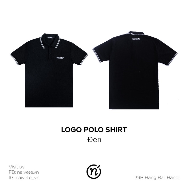 Áo Polo Nam Nữ vải thun cao cấp logo NAIVETÉ