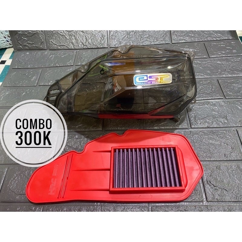 Ốp Bầu Lọc Gió Pô E Màu Khối Dành Cho Vario,Ab,Click.ShMode V.V