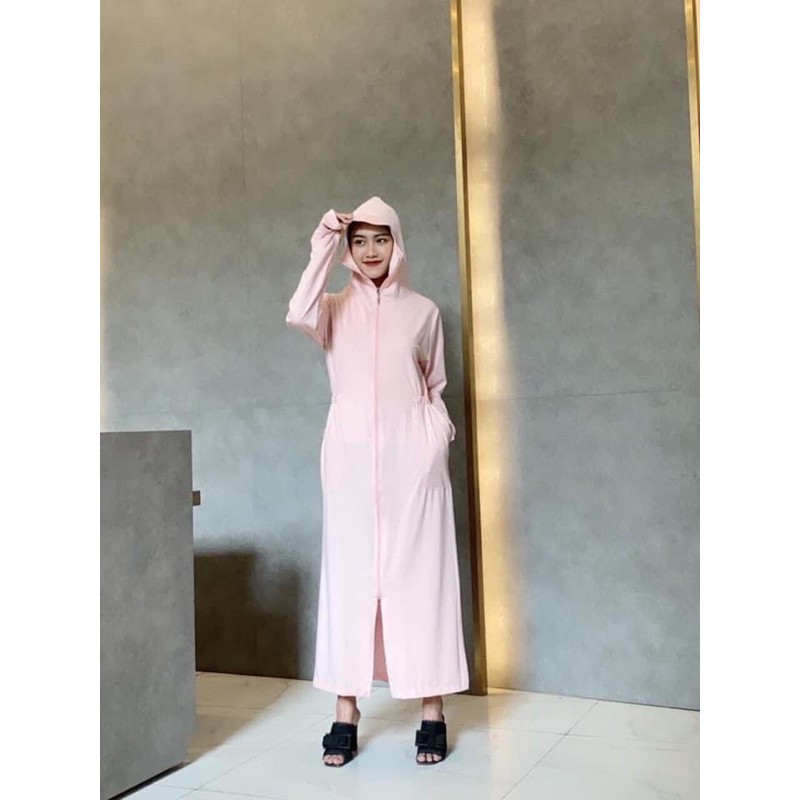 Áo choàng chống nắng vải thông hơi, áo nắng nữ dáng dài | BigBuy360 - bigbuy360.vn