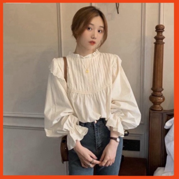 {xuu_design} áo babydoll cánh tiên tiểu thư ,áo sơ mi nữ cổ ren loại 1 freeship | BigBuy360 - bigbuy360.vn