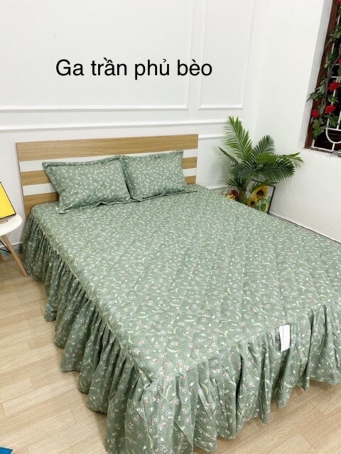 Ga phủ trần bông vải thô lụa Hàn (may theo yêu cầu)