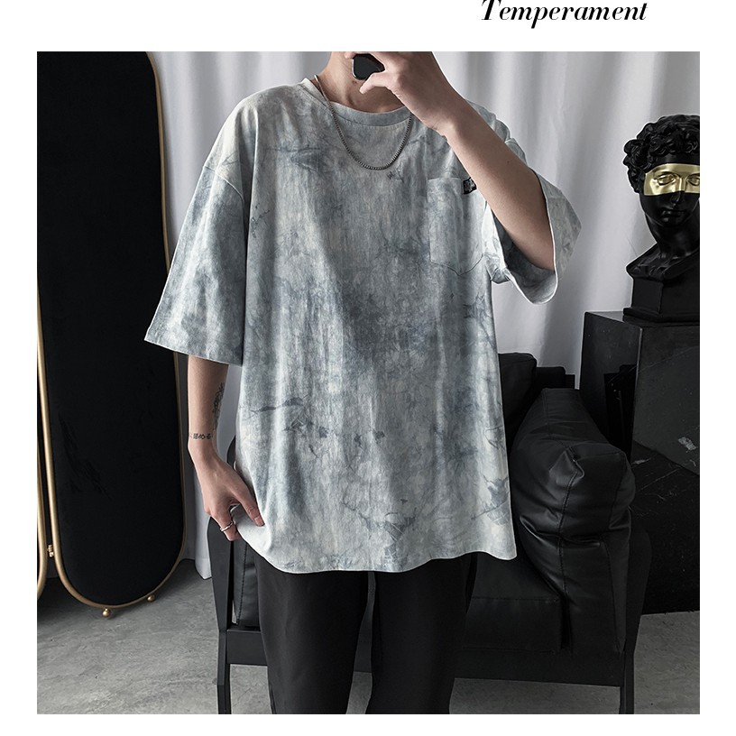 Áo thun nữ form rộng đẹp, Áo thun nữ form rộng Loang Màu Thời Trang Tiktok 2022 | BigBuy360 - bigbuy360.vn