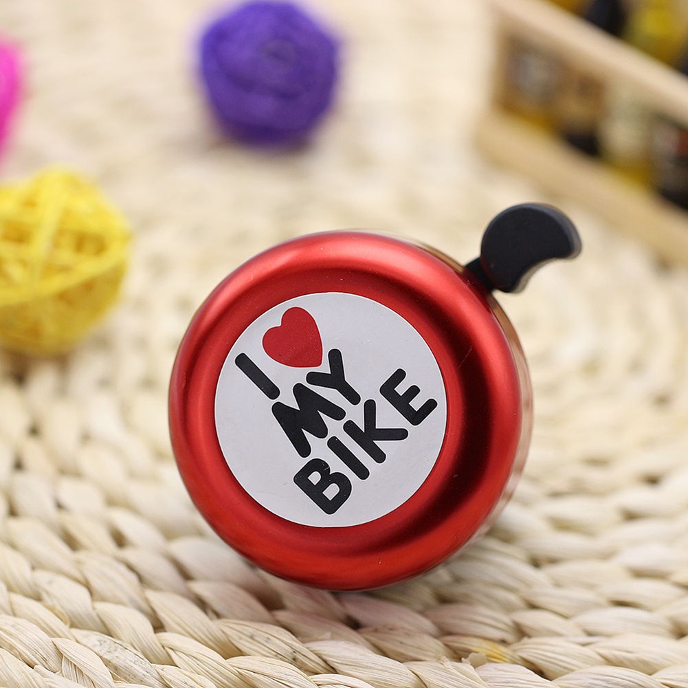 Chuông Xe Đạp In Chữ i love my bike Dễ Thương