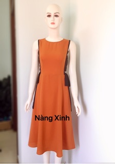 Đầm xoè buột nơ eo