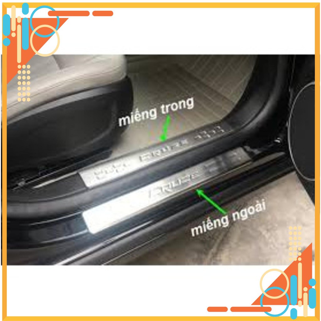 Bộ ốp bậc trong và ngoài cruze 2009-2018 - mẫu inox