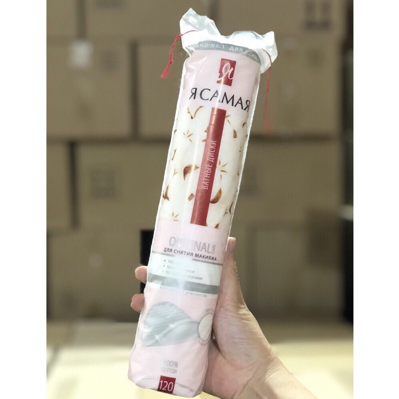 Bông tẩy trang nga TÔI LÀ NHẤT 120 miếng