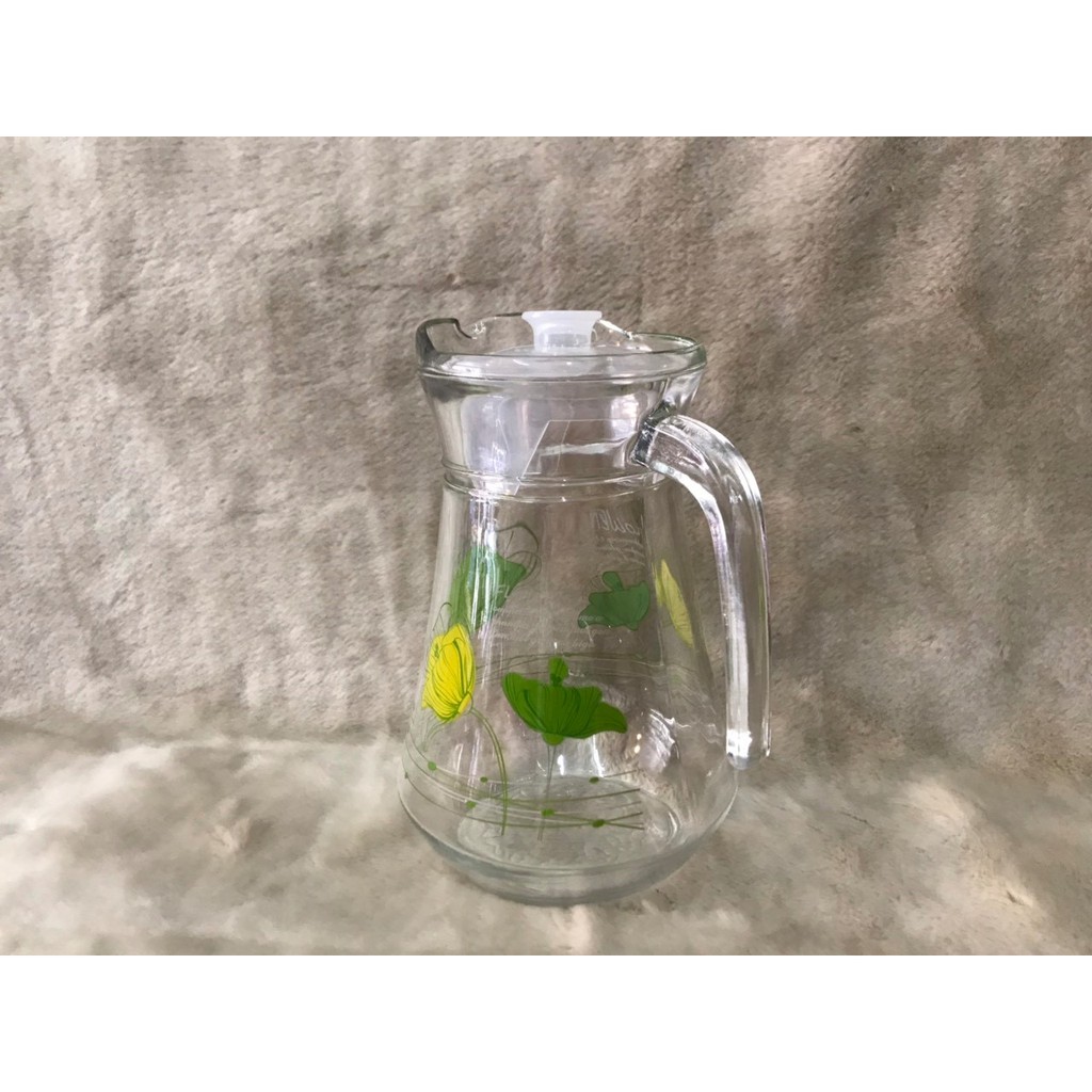 Bình ca thủy tinh trơn đựng nước 1300ml