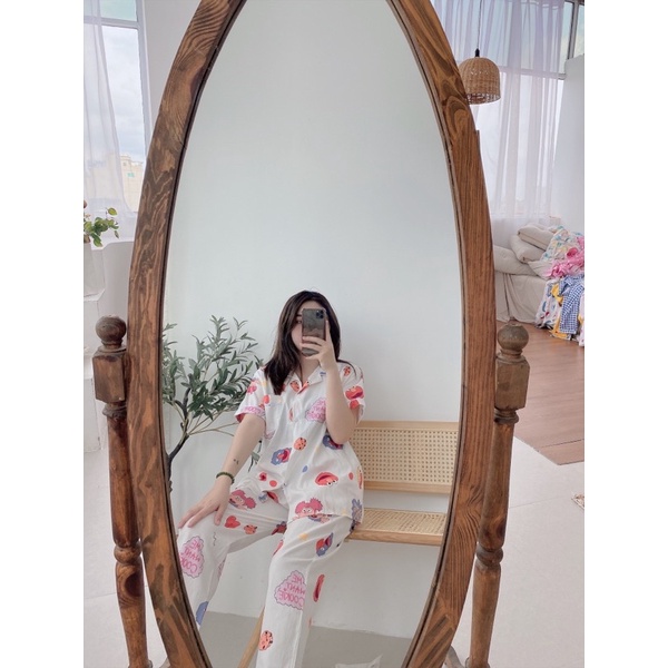 BỘ PIJAMA / PIZAMA THÔ TAY CỘC QUẦN DÀI CHẤT CỰC ĐỈNH [ NHIỀU MÀU ĐƯỢC CHỌN MÀU ] | BigBuy360 - bigbuy360.vn