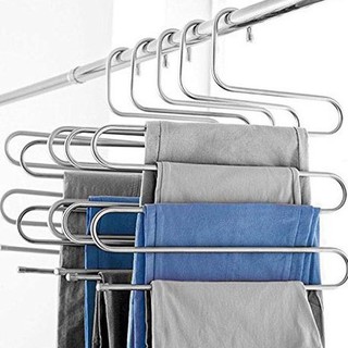 Móc soắn treo quần áo đa năng 5 tầng inox