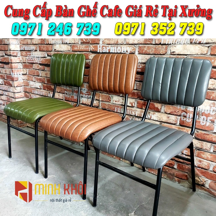 Ghế Lotte bọc nệm nhiều màu cho quán cafe, trà sữa, quán ăn