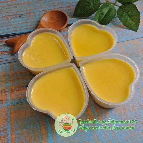 Khuôn Bánh Flan Có Nắp Hình Trái Tim - Nhà Mỡ Mỡ