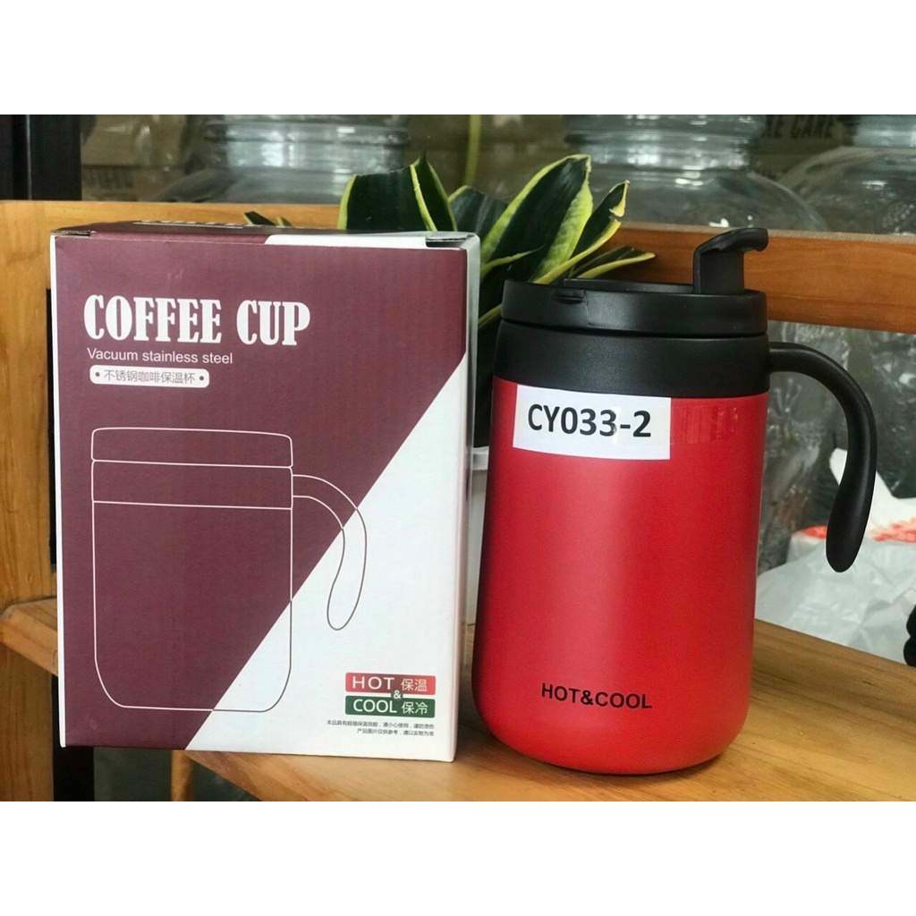 Cốc giữ nhiệt Coffee Cup HOT&COOL 359ml/ 500ml inox 304 CY033-2