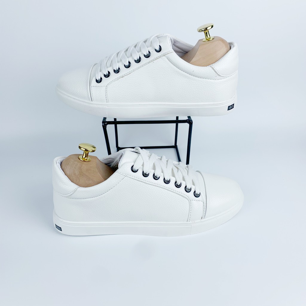 Giày Nam Cao Cấp Full Trắng Style Basic | BigBuy360 - bigbuy360.vn