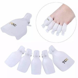 Kep chân ủ móng tháo gel , Ủ tháo móng chân (10 cái)