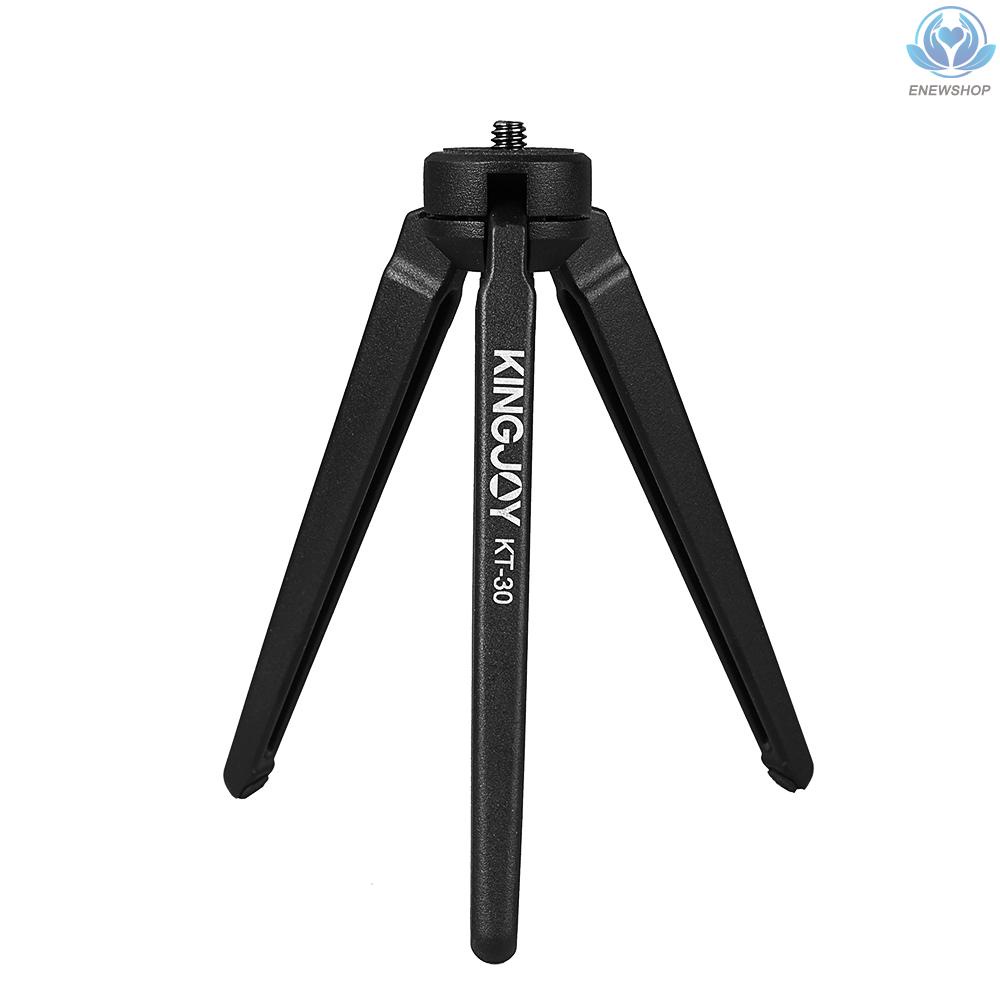 【enew】KINGJOY Portable Mini Tripod Stabilizer Stable Aluminium Alloy Desktop Tabletop Three-leg Stand Holder Support Base   with 1/4 Inch Screw for GoPro Cameras DSLR Camcorder for Stabilizers of ZHIYUN FEIYU HOHEM DJI MOZA Max. Load Capacity 3kg/6.6Lbs