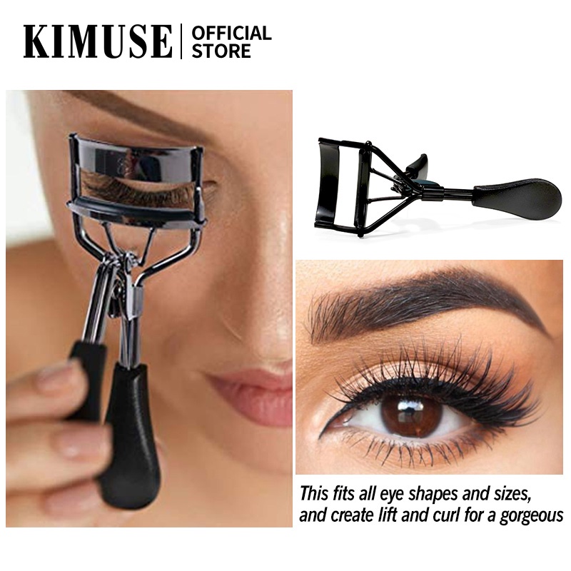 Bộ 3 Sản Phẩm KIMUSE Gồm Mascara + Bút Kẻ Mắt + Dụng Cụ Bấm Cong Lông Mi Tiện Lợi