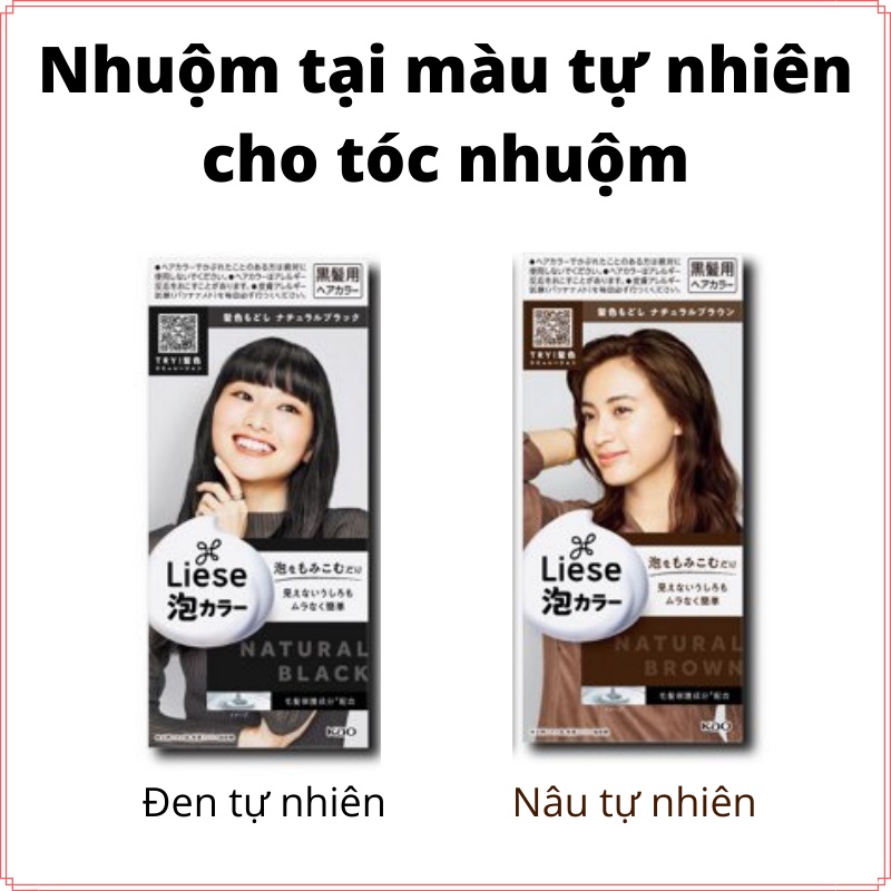 Nhuộm tóc dạng bọt Liese Prettia Kao Nhật Bản