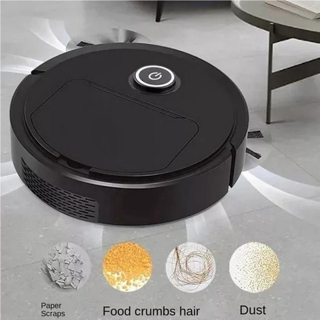 Có thể bán buôn Robot Hút Bụi 3 Trong 1 Mạnh Mẽ Càn Quét Đen Êm Ái Cho Lông Thú Cưng Cứng Thảm Trải Sàn Sodium075 Hàng giao ngay