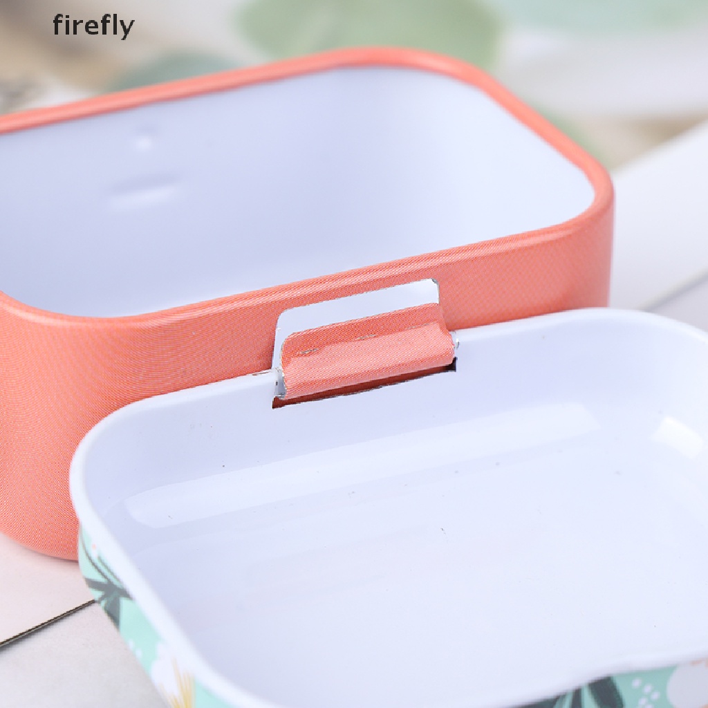 (firefly) Hộp Thiếc Mini Đựng Trang Sức / Tiền Với Hoa