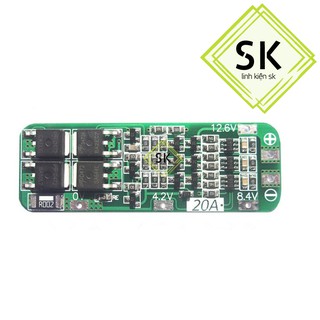 Mạch bảo vệ pin 3S 20A - 12.6V - 9C1