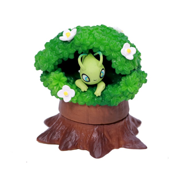 Mô Hình 8 Gốc Cây Rừng Trang Trí Các Nhân Vật Pokemon, Pikachu, Mô Hình Đồ Chơi, Làm Quà Tặng Cho Các Bé, Full Box