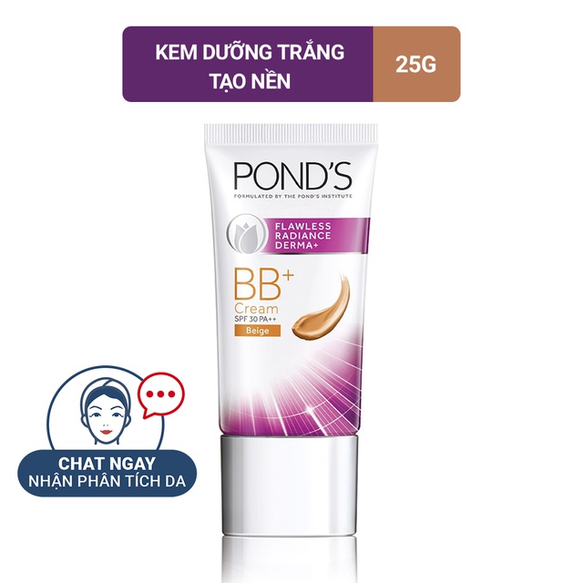 [Mã FMCGMALL -8% đơn 250K] Kem trang điểm sáng da đều màu Pond's Flawless Radiance Derma+ 25g