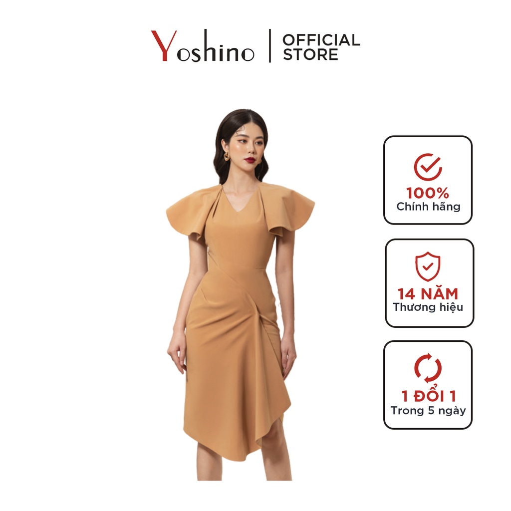 Đầm Dự Tiệc Nữ Yoshino Dáng Ôm Tay Cánh Tiên Sang Trọng 1156215611