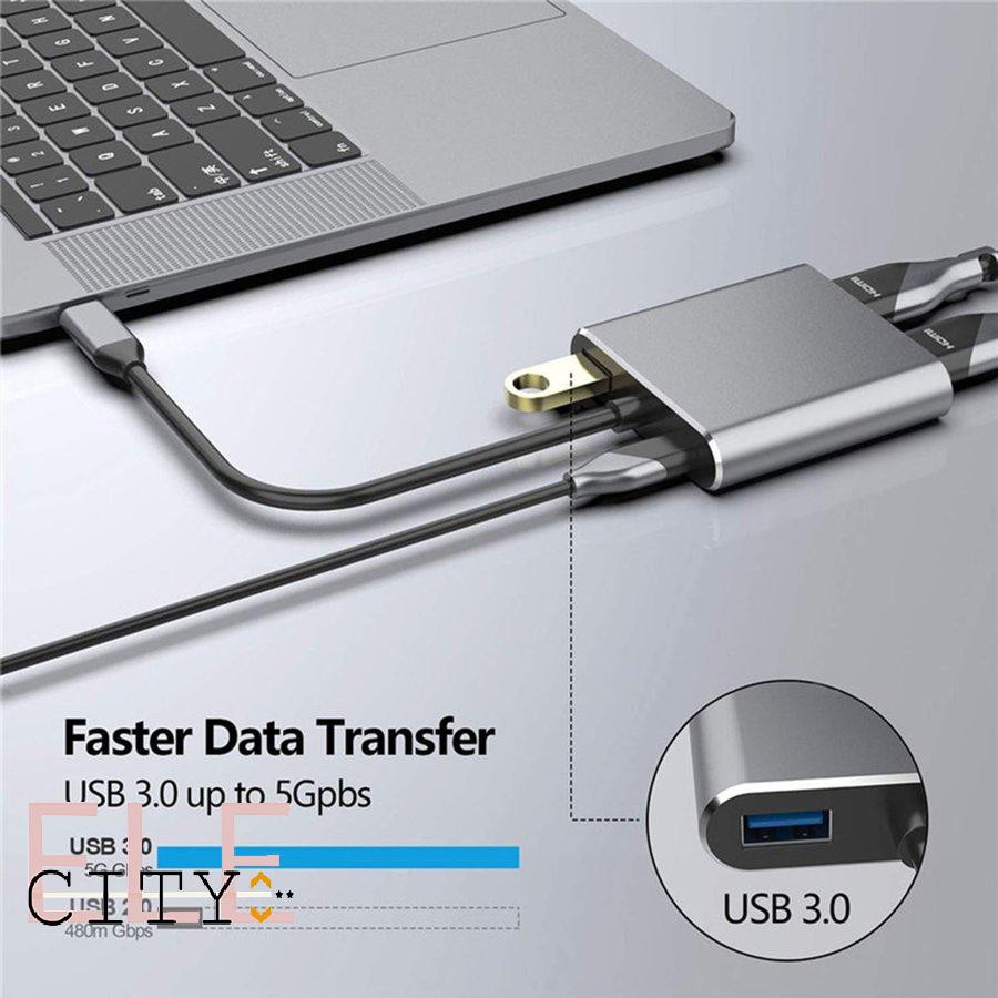 Bộ Chuyển Đổi Hdmi-Compatible Type C 4k C Sang Usb 3.0 17ele