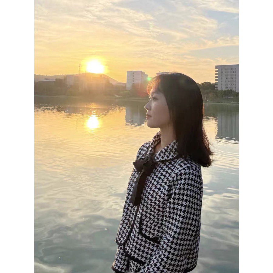 et dạ TWEET 2 chi tiết xanh ngọc hàng thiết kế- Áo vest croprop