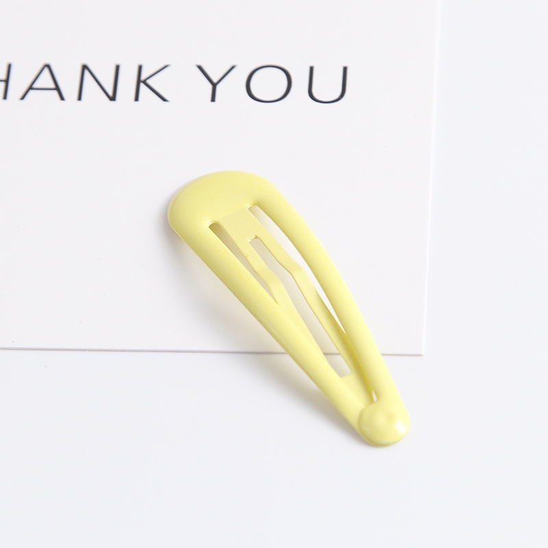 Kẹp tóc màu trơn đơn giản dễ thương cho bé