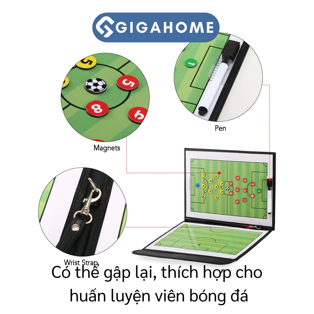 Bảng Chiến Thuật Bóng Đá Gấp Gọn GIGAHOME Kèm Bút Dạ Tiện Lợi 6135