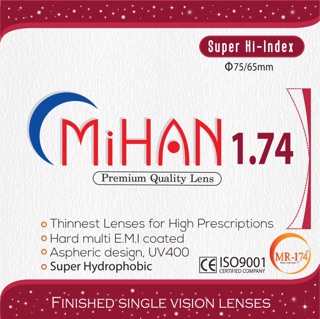 Tròng kính độ siêu mỏng 1.74 Mắt Kính Việt Thành A141