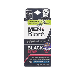 Miếng Dán Lột Mụn Cho Nam Kao Bioré Men Pore Pack (4 Miếng)