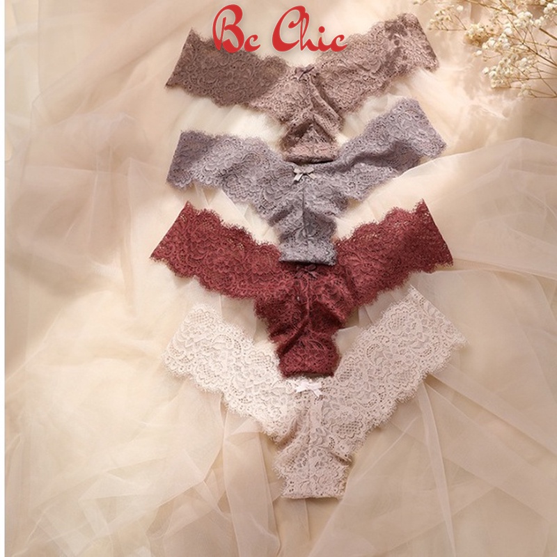 Quần Lọt Khe Nữ , Quần Lót Lọt Khe Sexy Ren Lọt Khe cao cấp cạp chữ T sexy gợi cảm mã Q411 BC_CHIC LINGERIE