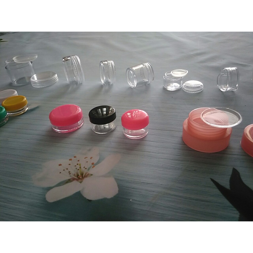 Combo 100 hũ nhựa chiết tròn trong 20g